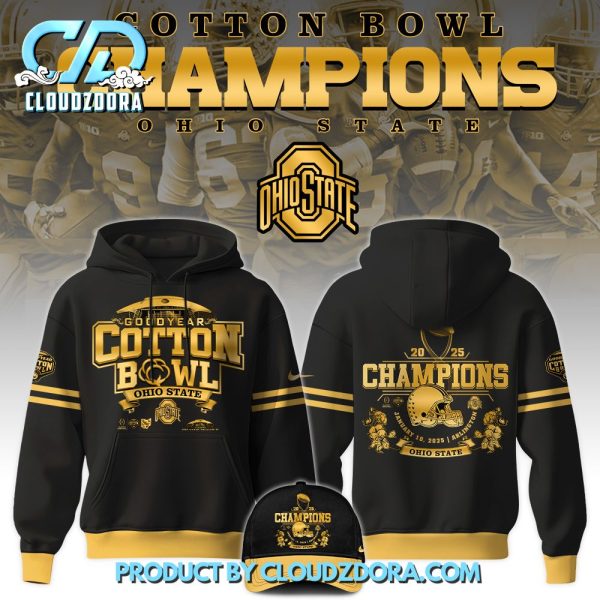 Ohio State Buckeyes NCAA Cotton Bowl Champions Hoodie Set