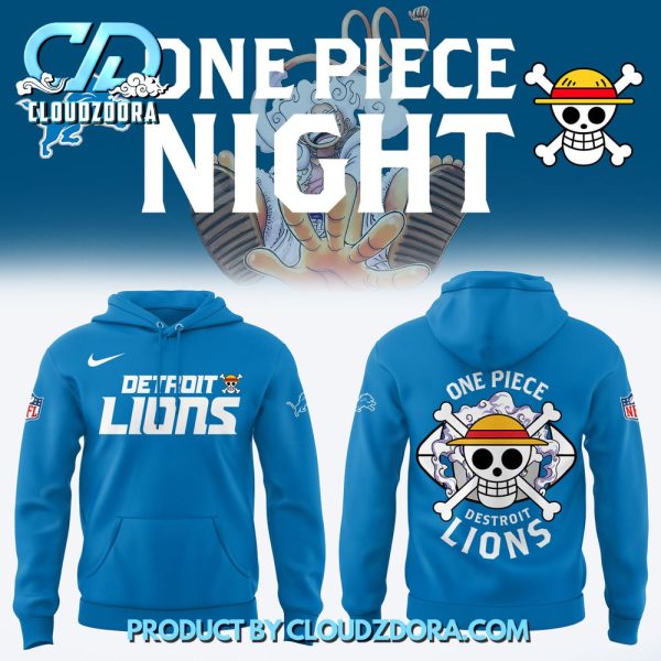 One Piece x Detroit Lions Limited Edition Nike Hoodie Set