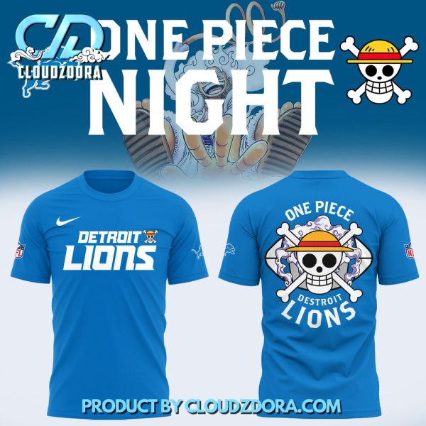 One Piece x Detroit Lions Limited Edition Nike Shirt