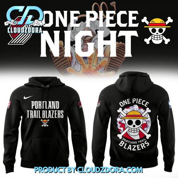 One Piece x Portland Trail Blazers NBA 2025 Hoodie Set