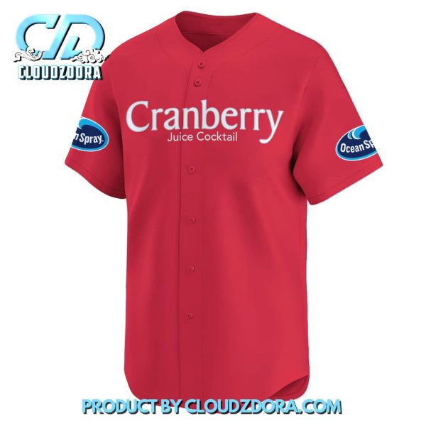 Personalized Cranberry Juice Baseball Jersey