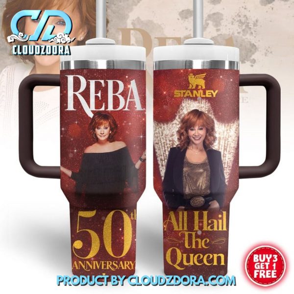 Reba McEntire 50th Anniversary All Hail The Queen Stanley Tumbler