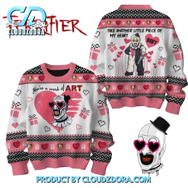 Terrifier Happy Valentine 2025 Ugly Sweater