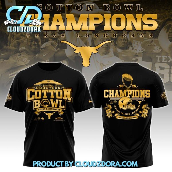 Texas Longhorns 2025 Cotton Bowl Champions Shirt