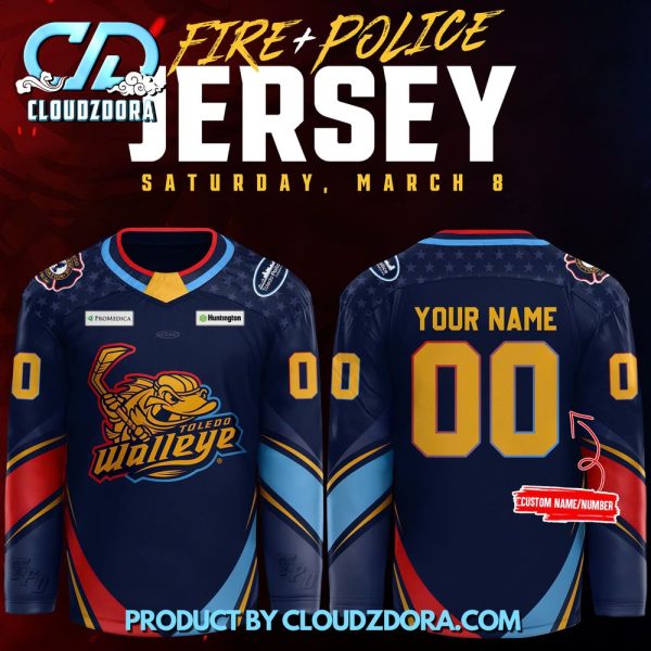 Toledo Walleye x First Responders Night Hockey Jersey