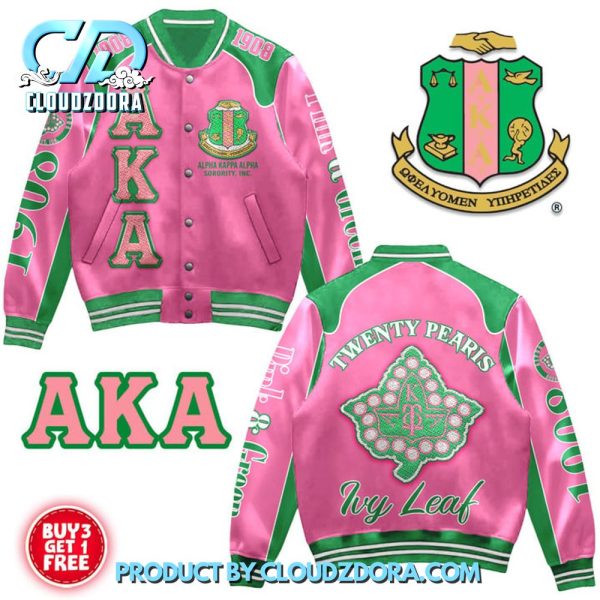 Twenty Pearls The Story of Alpha Kappa Alpha Sorority Baseball Jacket